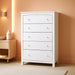 White Storkcraft Kenton 5 Drawer Dresser