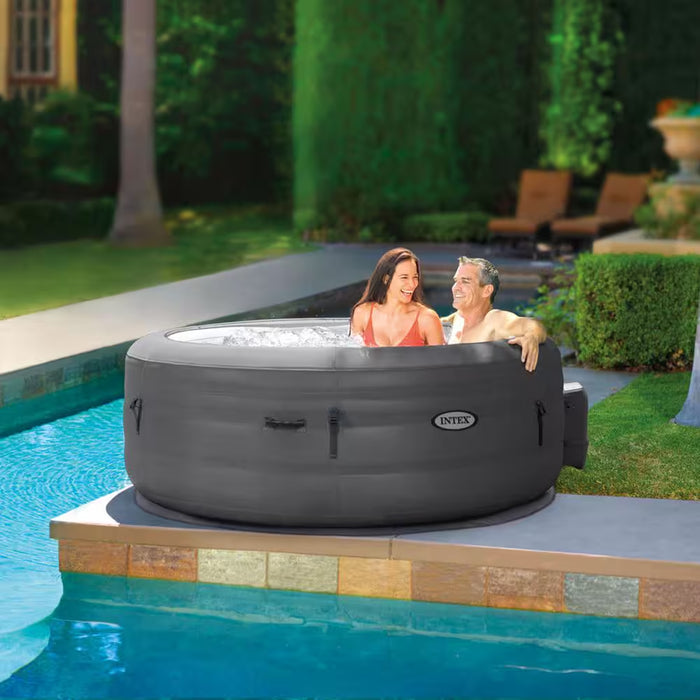 4-Person 100-Jet Inflatable Hot Tub with Insulated Cover and Carry Bag