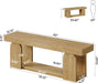63-Inch Console Table for Entryway, Farmhouse Wooden Sofa Table behind Couch with 2-Tier Storage Shelf for Living Room, Foyer, Hallway, Entrance