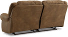 Boothbay Classic Faux Leather 2 Seat Power Reclining Sofa with USB Ports, Dark Brown