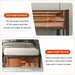 Black Triple Bunk Bed Featuring Reinforced Guardrails