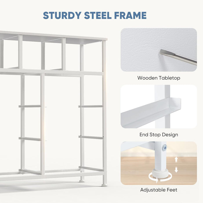 Sturdy Nine Drawer Dresser With Wardrobe Organization