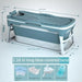 Simple Adult Foldable Portable Bathtubs Creative Bathroom Full Body Hot Tub Home Ice Bath Bucket Thickened Plastic Swimming Pool