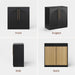Arched Sideboard Cabinets, Modular Buffet Table, Black