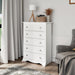 White Sonoma Dresser with 5 Drawers