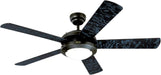 7224200 Comet Indoor Ceiling Fan with Light, Matte Black