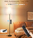 Black Industrial Floor Lamp With Programmable Remote