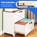 2 Drawer Lateral File Cabinet with Lock,Metal Filing Storage Cabinets for Home Office,Files Folders Letter/Legal/A4 Size(White)