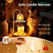 Crystal Candle Warmer Lamp with Timer & Dimmable Light, Wall Mount Option，Adjustable Height Wax Melt Warmer for Jar Candles – Amber Gold | New Upgraded Home Decor Gift for Women/Mom/Birthday