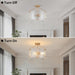 Gold 16Inch SemiFlush Ceiling Light Fixture Radiant