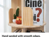 Wooden Rotating Bookshelf 2Tier Floor Display Rack