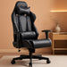 Gaming Chair with Footrest, Ergonomic Computer Game Desk Chair, Reclining Gaming Chair Seat Height Adjustment, Swivel Rocker with Headrest and Lumbar (Gray)