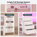 Twin Over Full IndustrialSteel Bunk Bed BrilliantWhite