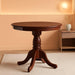 EMT-MAH-TP Eden Dining Room Table - a round Kitchen Table Top with Pedestal Base, 30X30 Inch, Mahogany