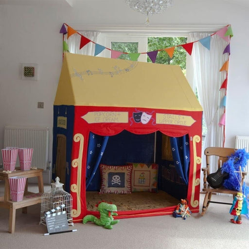 Win Green Theater Playhouse / Play Tent for Kids Indoor Outdoor Hand-Embroider