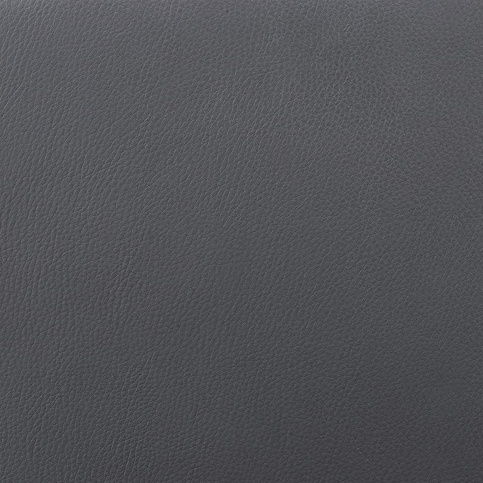 Vienna Mid-Century Modern 30" Bar Height Barstool Faux Leather Wood Finish, Grey/Walnut