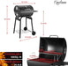 Barrel Charcoal Grill, Large Charcoal Grills with Side Shelf, Outdoor BBQ Grill,Perfect for Backyard Camping, Patio Parties and Picnics