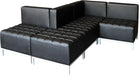 ALEQB8116P 26.38 In. X 26.38 In. X 30.5 In. QUB Series Powered Armless L Sectional - Black