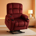 Dual Motor Power Lift Recliner Chair with Massage and Heat for Elderly People, Infinite Position, USB Ports, Cup Holders, Fabric 7679 (Medium, Burgundy)