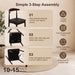 Mid-Century Modern Dining Chairs Set of 2, Upholstered Leather Seat Kitchen Chairs with Solid Wood Frame, Elegant Walnut-Colored Accent Side Chairs for Dining Room, Kitchen, Restaurant, Cafe
