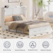 White Queen Murphy Cabinet Bed With StorageDrawers
