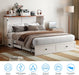 White Queen Murphy Cabinetry Bed Mattress Included