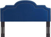 Belinda Modern Performance Velvet King/California King Headboard in Navy