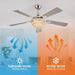 52" Crystal Chandelier Ceiling Fan with Lights - (Glam, Chrome)
