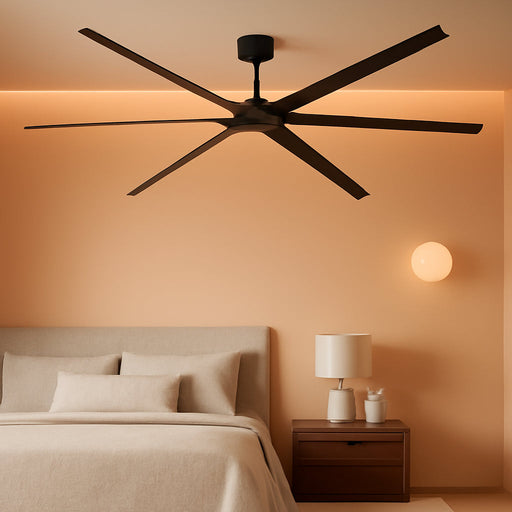Black 120 Inch Reinforced Multipurpose Ceiling Fan