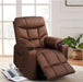 Large Power Lift Recliner for Elderly, Heavy Duty Electric Lift Chair with Heated Vibration Massage in Clay, Brown