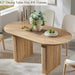 SixtyThreeInch Oval Dining Table Natural Oak Pedestal