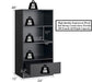 4 Tier Bookshelf Bookcase Storage Shelf Display Cabinet with Drawer Ample Storage and Display Space Safe with Anti-Toppling Device Perfect for Sturdy Room Bedroom Living Room Home Office Use