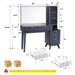 FortyEightInch Makeup Vanity Desk With Contemporary Mirror