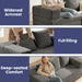 Gray FourInOne Convertible Compact Sofa Bed Pillow