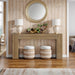 63-Inch Long Console Table, Farmhouse Narrow Sofa Table behind the Couch for Living Room, Entryway, Hallway, Foyer, Natural Brown