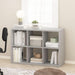 CUBICLE Book Shelf, 6-Cube Bookshelf, Extra Thick Frame Horizontally & Vertically Reversible Bookcase with Open Back, 14.6" X 44" X 30", for Living Room, Bedroom, Home Office, Light Grey