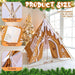 Christmas Gingerbread House Teepee Tent for Kids Gingerbread Play Tent Playhouse Decorations 47X47X55 Inch Foldable 5 Sides with Carry Bag for Toddler Indoor Outdoor Games Party Holiday