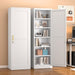 Lockable Metal Locker Cabinet Narrow White Storage