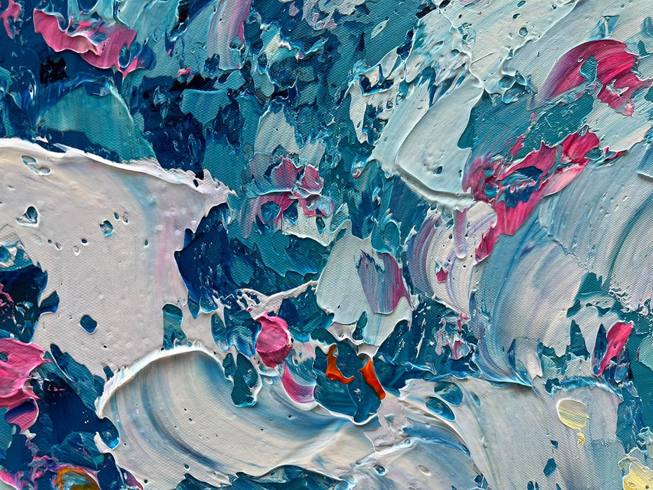 Art 30X60 Inch Hand-Painted Sea Sunrise Landscape Modern Abstract Oil Painting Large Canvas Art Hall Bedroom Office Wall Decoration