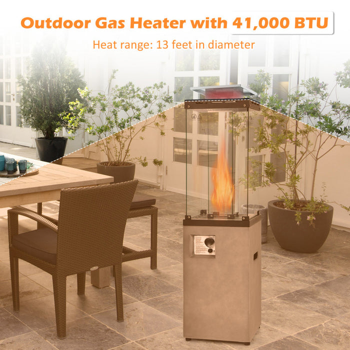 41,000 BTU Propane Patio Heater with Metal Hood