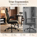 Office Chair, Leather Ergonomic Computer Desk Chair with Rocking