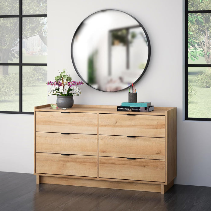 Oak Double Dresser with 52.5" Width