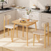 Natural Bamboo Square Dining Table EasyToAssemble TwoSeater