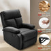 Small Manual Recliner for Adults in Black