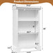 3-Tier Bookshelf, White Bookshelf with Adjustable Shelf, Wooden Bookshelf Open Storage, 9.8" D X 24.6" W X 38" H, Small Bookcase for Study Room, Living Room, Home Office, Bedroom (White)