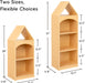 Montessori 3 Tier Wooden Educational Kids Bookcase
