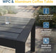 Aluminum Patio Furniture Set for All Weather, Oversized Metal Outdoor Furniture Set with 27.5" Deep Seat and 10" Back Cushion, Patio Conversation Sets with Wide Armrest, Light Gray