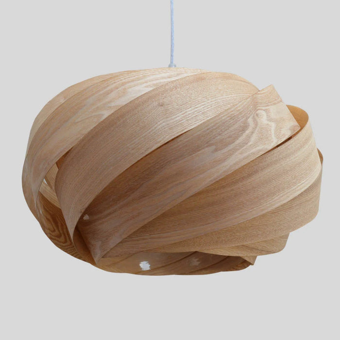 Pendant Light-Chandelier-Light Fixture-Wood Pendant Light-Ceiling Light-Lighting-Rustic Light- Wood Lampshade-Nest Pendant Light-Chinese Ash