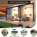 10X12Ft Lean to Gazebo with Polycarbonate Hardtop Roof - Hardtop Wall Pergola, Aluminum Frame Wall Mounted Gazebo for Patio, Deck, Yard, Garden & Party Shade