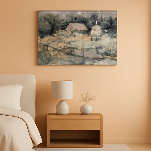 Wall Decor for Living Room Farmhouse Canvas Wall Art Nature Landscape Paintings Bedroom Decorations Rural Artwork Pictures Large Framed for Office Aesthetic Home Decor Ready to Hang